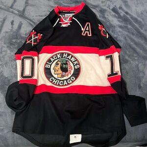 Blackhawks throwback sharp jersey